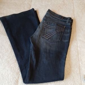 7 for all Mankind Rhinestone "dojo" Jeans Size 27
